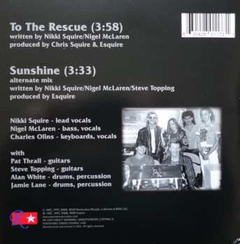 SP Esquire: To The Rescue / Sunshine (Alternate Mix) CLR 568390