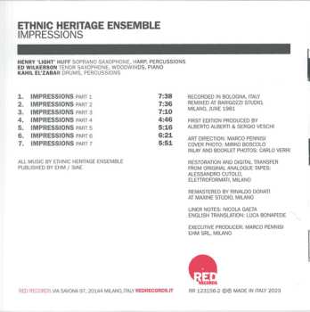 CD Ethnic Heritage Ensemble: Impressions 523465