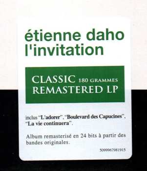 LP Etienne Daho: L'invitation 564485