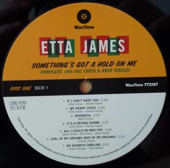 2LP Etta James: Something's Got A Hold On Me (Complete 1960-1962 Chess & Argo Singles) 635534