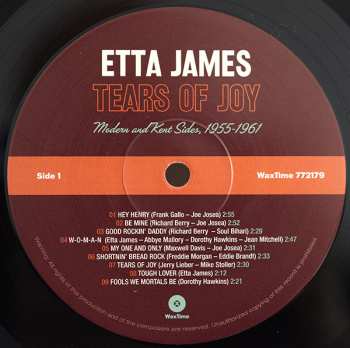 LP Etta James: Tears Of Joy Modern and Kent Sides 1955-1961 LTD 609988