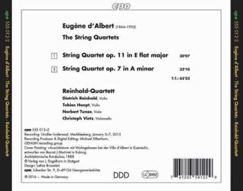 CD Eugen D'Albert: String Quartets 1 & 2 649055