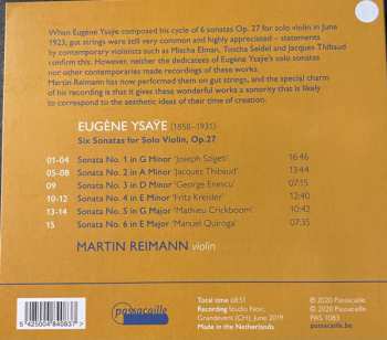 CD Eugene Ysaye: Six Sonates 557618