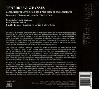 CD Eugénie Lefebvre: Ténèbres & Abysses (Leçons Pour La Semaine Sainte) 582577