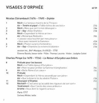 CD Eugénie Lefebvre: Visages D'Orphée (Cantates De Clérambault · Piroye · Rameau) 586515