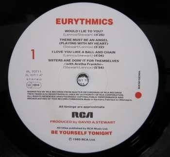 LP Eurythmics: Be Yourself Tonight 632731