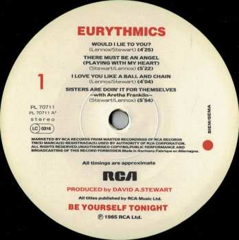 LP Eurythmics: Be Yourself Tonight 638377