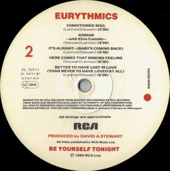 LP Eurythmics: Be Yourself Tonight 638377