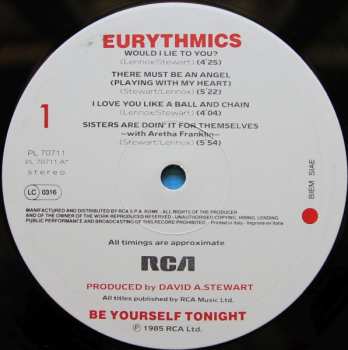 LP Eurythmics: Be Yourself Tonight 643960