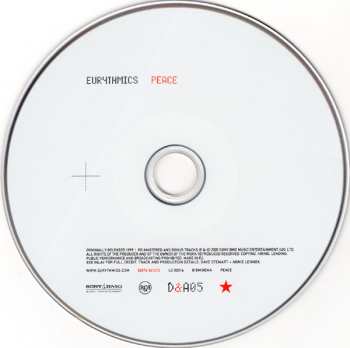 CD Eurythmics: Peace DIGI 553326