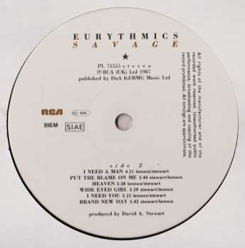 LP Eurythmics: Savage 631174