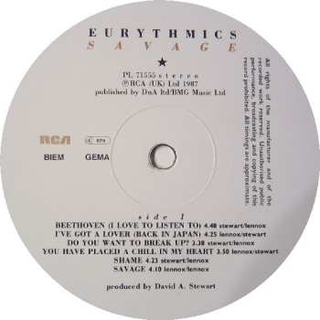 LP Eurythmics: Savage 630131