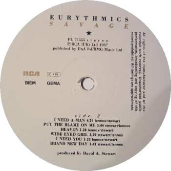 LP Eurythmics: Savage 630131