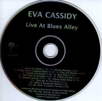 CD Eva Cassidy: Live At Blues Alley 522252