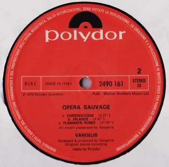 LP Evangelos Papathanassiou: Opera Sauvage 653403