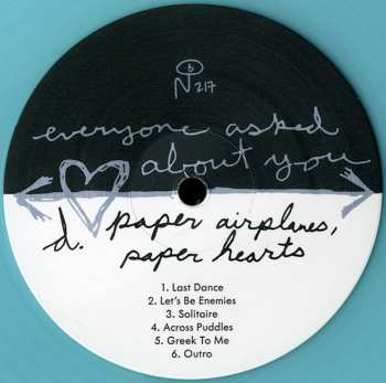 2LP Everyone Asked About You: Paper Airplanes, Paper Hearts CLR 595325