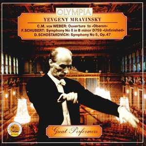 CD Evgeny Mravinsky: Евгений Мравинский - Вебер: Увертюра к опере "Оберон"; Шуберт: Симфония №8; Шостакович: Симфония №5 / Evgeny Mravinsky - Weber: Ouverture To "Oberon"; Schubert: Symphony No. 8; Schostakovich; Symphony No. 5 400694