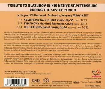 SACD Alexander Glazunov: Symphonies Nos. 4 & 5, The Seasons LTD 647822