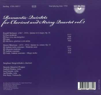 CD Stamic Quartet: Romantic Quintets For Clarinet And String Quartet Vol 2 326703