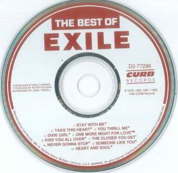 CD Exile: The Best Of Exile 643502