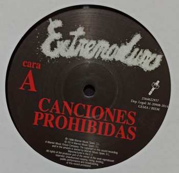 LP/CD Extremoduro: Canciones Prohibidas 349442