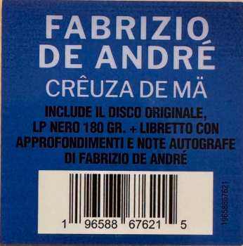 LP Fabrizio De André: Crêuza De Mä ‎ 640498