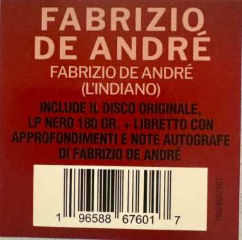 LP Fabrizio De André: Fabrizio De André (L'Indiano) 595596