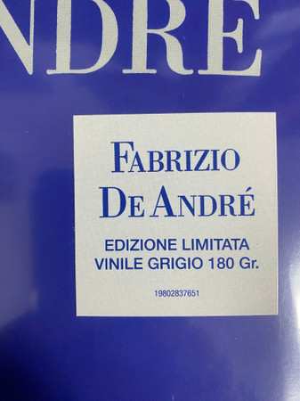 2LP Fabrizio De André: Fabrizio De André CLR | LTD 652880