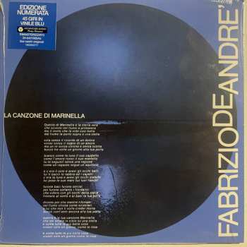 SP Fabrizio De André: La Canzone Di Marinella CLR | LTD 598184