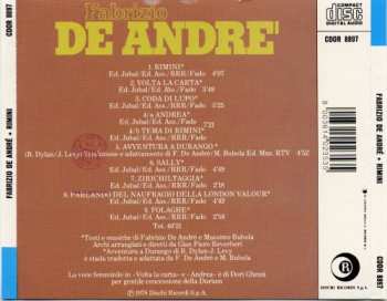 CD Fabrizio De André: Rimini 633777