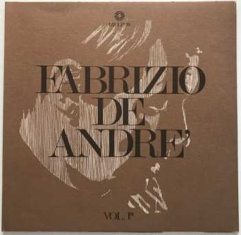 Fabrizio De André: Volume 1°