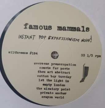 LP Famous Mammals: Instant Pop Expressionism Now! 588513