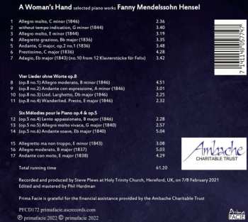 CD Fanny Mendelssohn Hensel: A Woman's Hand 636591