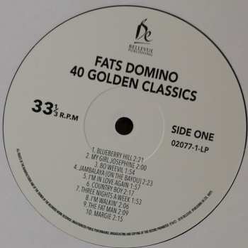 2LP Fats Domino: 40 Golden Classics 141926