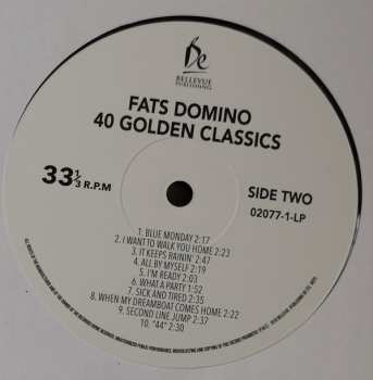 2LP Fats Domino: 40 Golden Classics 141926