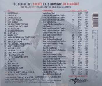 CD Fats Domino: The Definitive Stereo Fats Domino: 29 Classics 622603