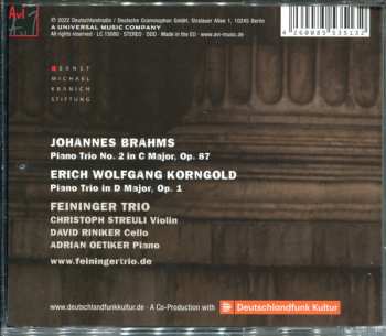 CD Feininger Trio: Brahms·Korngold Piano Trios 587541