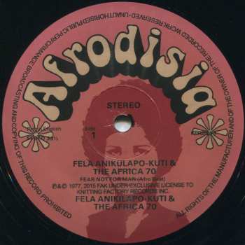 LP Fela Kuti: Fear Not For Man 550252