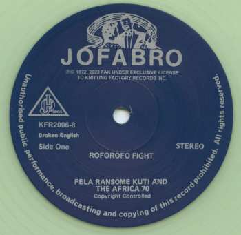 2LP Fela Kuti: Music Of Fela - Roforofo Fight CLR | LTD 547277