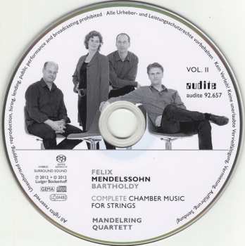 SACD Felix Mendelssohn-Bartholdy: Complete Chamber Music For Strings Vol. II 286749