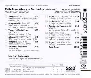 SACD Felix Mendelssohn-Bartholdy: Organ Works (Original And Transcription) - Overture Paulus, Reformation Symphony, Variations Serieuses 658884