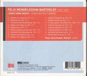 CD Felix Mendelssohn-Bartholdy: Lieder Ohne Worter / Songs Without Words 330684