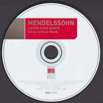 CD Felix Mendelssohn-Bartholdy: Lieder Ohne Worter / Songs Without Words 330684