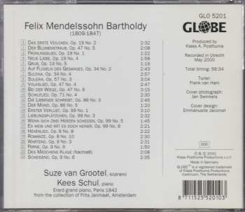 CD Felix Mendelssohn-Bartholdy: Lieder Recital - 23 Songs 122866