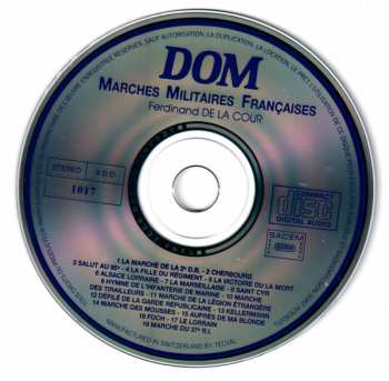 CD Ferdinand De La Cour: Marches Militaires Françaises 545131