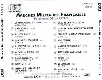 CD Ferdinand De La Cour: Marches Militaires Françaises 545131