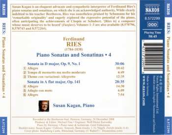 CD Ferdinand Ries: Piano Sonatas And Sonatinas • 4 440120