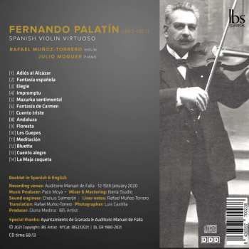 CD Fernando Palatin: Spanish Violin Virtuoso 559792