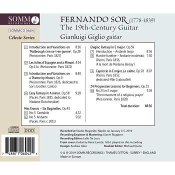 CD Fernando Sor: The 19th Century Guitar 647866