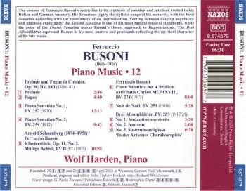 CD Ferruccio Busoni: Piano Music • 12 624137